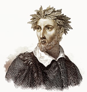 Portrait of Torquato Tasso, 1544 - 1595, an Italian poet of the Counter-Reformation, Portait von