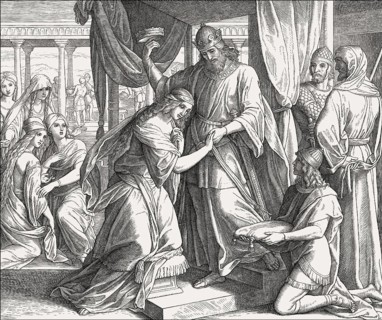 The Coronation of Esther, Old Testament, by Julius Schnorr von Carolsfeld