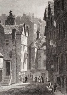 High School Wynd, Edinburgh, Scotland, 19th century, from Modern Athens by Th. H. Shepherd