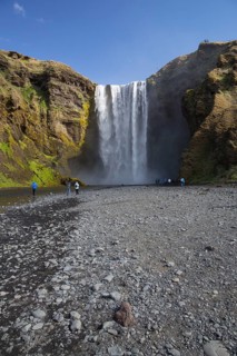 Skógafoss is a waterfall situated on the Skógá River in the south of Iceland. Height 60 m, width 25
