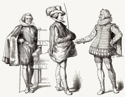 Französische Kostüme, 17. Jahrhundert
