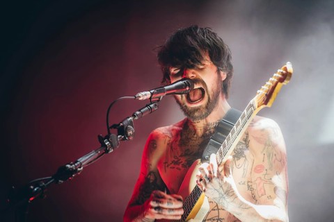 Singer Simon Neil from Biffy Clyro live on Futique Tour 2026 in Berlin's Max-Schmeling-Halle on 16