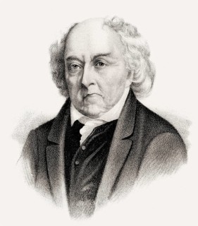 Portrait of John Adams, 1735 - 1826, second President of the United States, digitally optimized
