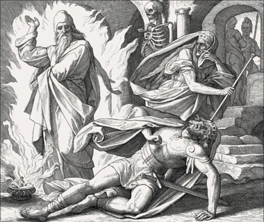 Saul Consults the Medium at Endor, Old Testament, by Julius Schnorr von Carolsfeld
