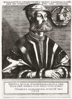 Portrait of Bernhard Knipperdolling, c. 1495 – 1536, German leader of the Münster Anabaptists,