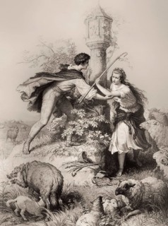 Das Heideröslein, Little Rose of the Field, poem, by Johann Wolfgang von Goethe, after Wilhelm von
