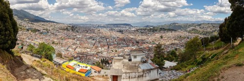 Panorama from El Panecillo, Quito, Ecuador