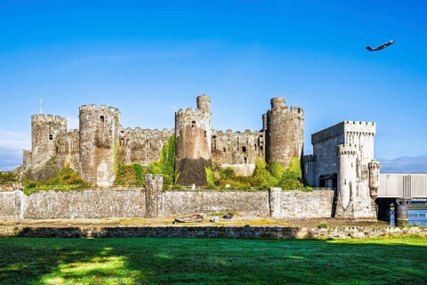 Conwy Castle over River Convy, Convy, North Wales, UK