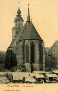 Historical postcard, picture postcard, Weissenfels an der Saale, Saxony-Anhalt, Germany, digitally