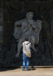 Vexier Water Grotto with the Greek god Pan, Bergpark Wilhelmshöhe, UNESCO World Heritage Site,