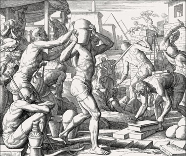 Slavery and Massacre of the Innocents, Old Testament, by Julius Schnorr von Carolsfeld, 1860