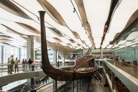 Khufu Boat, The Grand Egyptian Museum, Grand Egyptian Museum, GEM, Giza, Cairo, Egypt