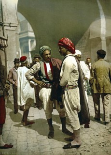 Various types of Arabs, Tunis, Tunisia, c. 1895, Historical, digitally restored reproduction from a
