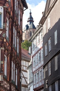 Market square, historic centre, Marburg, Hesse, Germany, Europe, Marktplatz, Altstadt, Marburg,