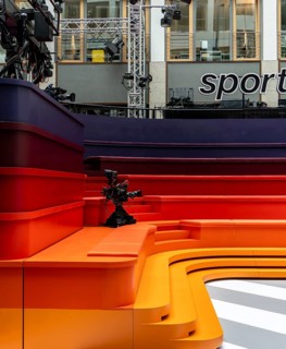 European Football Championship 2024, ZDF Sportstudio am Zollernhof, Unter den Linden, Berlin,
