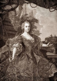 Maria Theresa of Austria, 1717 - 1780, Archduchess of Austria and Queen of Hungary, Croatia and