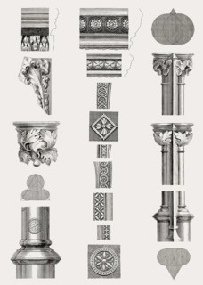 Sample of sculpture from St Stephen's Chapel, old Palace of Westminster, London, England, United