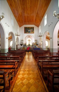 Church of Santa Maria Madalena, interior view, Porto Moniz, Madeira, Portugal