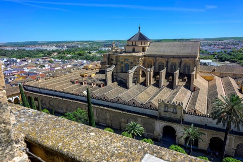 Cathedral Mosque of Córdoba, Mezquita-Cathedral, view of an important historic building with