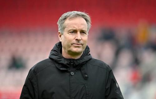 Coach coach Kasper Hjulmand Bayer 04 Leverkusen portrait soccer Bundesliga, Voith-Arena,