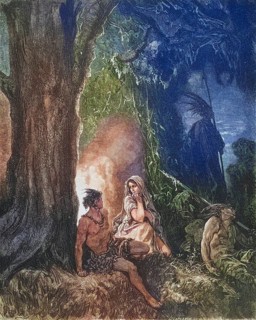 Illustration by Gustave Dore (1832-1883) for illustration of Atala by Chateaubriand, Historical,
