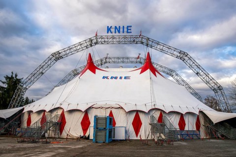 Circus tent Circus Knie, Rapperswil, Switzerland