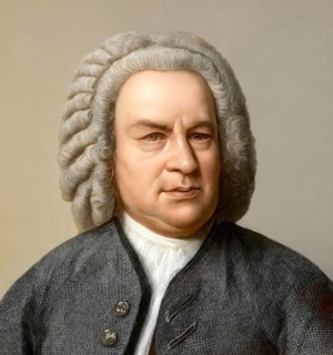 Johann Sebastian Bach, 1685 - 1750, German composer, digital edited