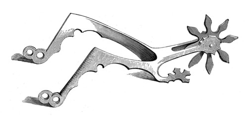 German spurs with rowels, 16th-century