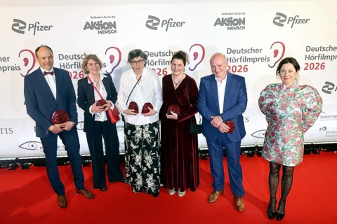 Winner after the German Audio Film Awards ceremony at the Colosseum cinema in Berlin on 24.03.2026