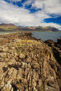 Coastal landscape at at Djupivogur, East Iceland