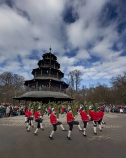 Schaeffler dance in 2026 in the English Garden, behind the Chinese Tower. The event takes place