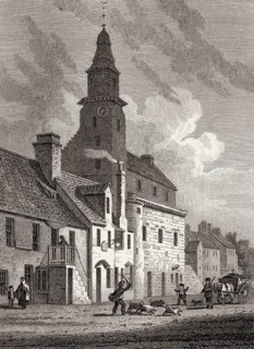 Musselburgh Tolbooth, Edinburgh, Scotland, 19th century, Views in Edinburgh by J. & H. S. Storer