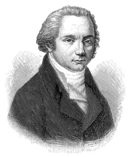 Franz Joseph Gall, 1758 - 1828, a German physician and anatomist, Historische Zeichnung aus dem 19.