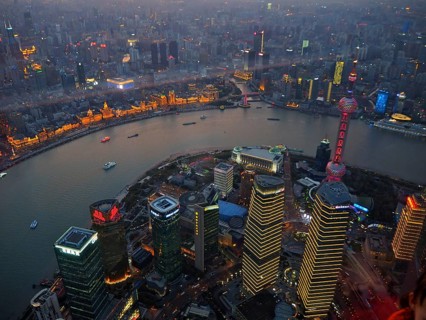 China Shanghai by night