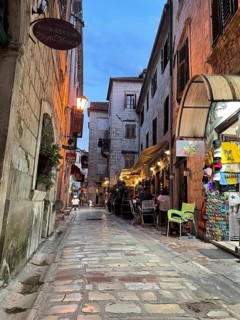 Alley in the Old Town of Kotor, historical, Bay of Kotor, Adriatic Sea, Mediterranean Sea, World