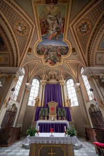 Chancel of the parish church of the Assumption of the Virgin Mary, Thaur, district of Innsbruck,