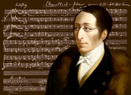 Carl Maria von Weber, 1786 - 1826, German composer, conductor and pianist, digitally edited after a