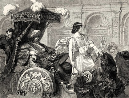 Herald, Boy-Charioteer, Florentine carnival, Faust II, first act, by Johann Wolfgang von Goethe