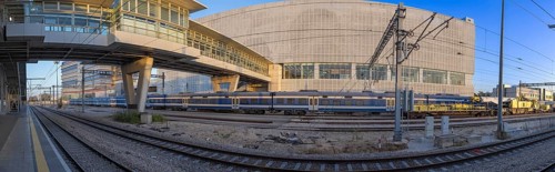 Israel, Lod train station platform