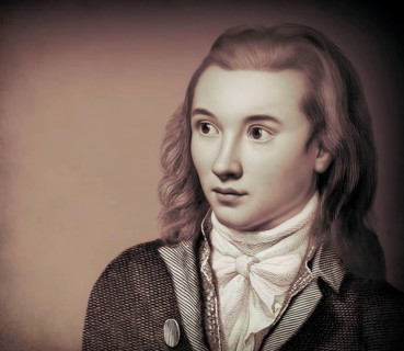 Portrait of Georg Philipp Friedrich Freiherr von Hardenberg, pseudonym and pen name Novalis, 1772 -