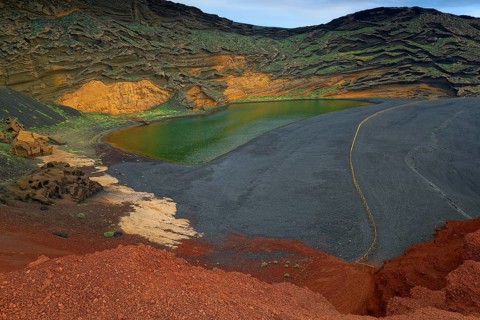 Canary Islands, Lanzarote, El Golfo, Lanzarote, Canary Islands, Spain