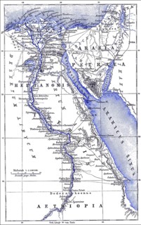 Map of Egypt, 19th century