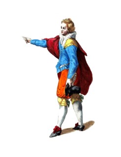 Historical clothing, fashion through the ages, clothing of a Spanish gentleman, around 1760, Spain,