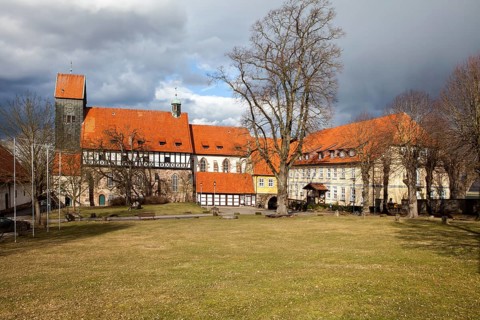 Katlenburg castle, St. Johannes church, Katlenburg-Lindau, district of Northeim, Lower Saxony,