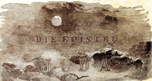 Introduction picture, epistle of Saint Judah, letter, Judas, thundering sea, high waves, storm,