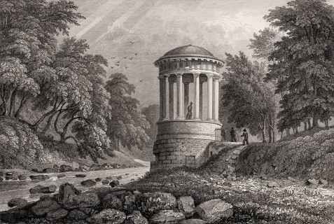 St Bernard's Well, Water of Leith, Edinburgh, Scotland, 19th century, from Modern Athens by Th. H.