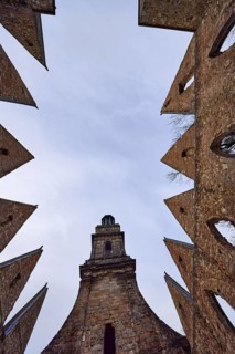 Ruins of the Aegidienkirche, memorial for victims of war and violence, church tower, church,