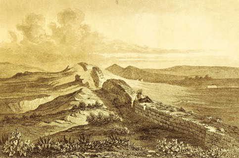 Hadrian's Wall, Roman Hadrian's Wall, Limes, Emperor Hadrian, stone wall, visitor, near border with