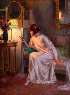 Before Bedtime, also known as Prima Di Andare A Letto, is a well-known oil painting by the French
