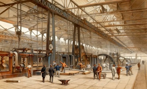 Schneider-Creusot, or Schneider et Cie, 1886, a historic French iron and steel-mill, major arms